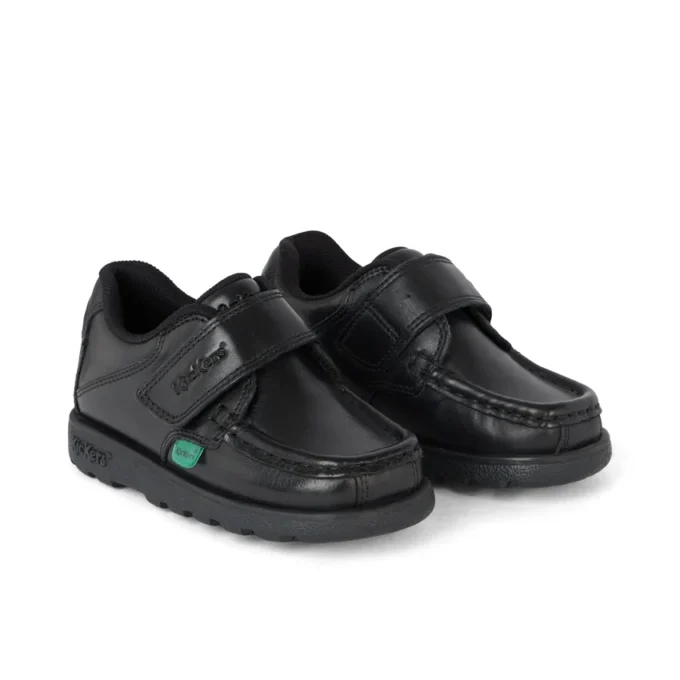 Infant Boys Fragma Strap Leather Black