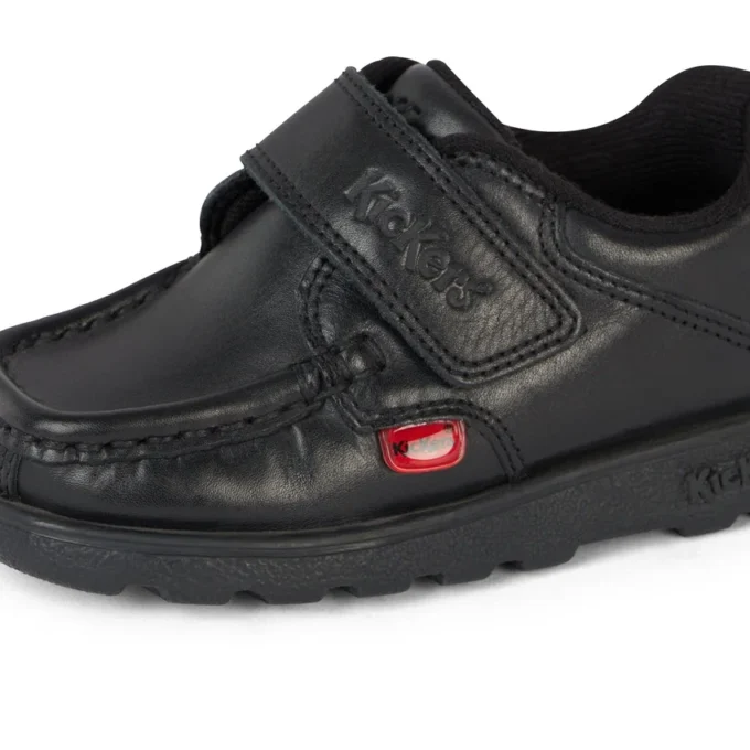 Infant Boys Fragma Strap Leather Black