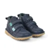 Infant Boys Kick Hi Roll ZigZag Boots Leather Navy