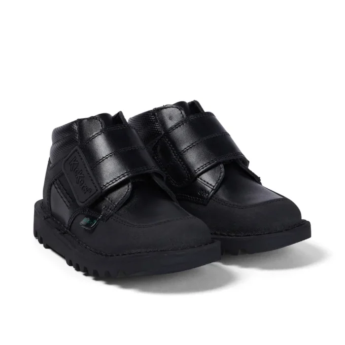 Infant Boys Kick Mid Scuff Leather Black
