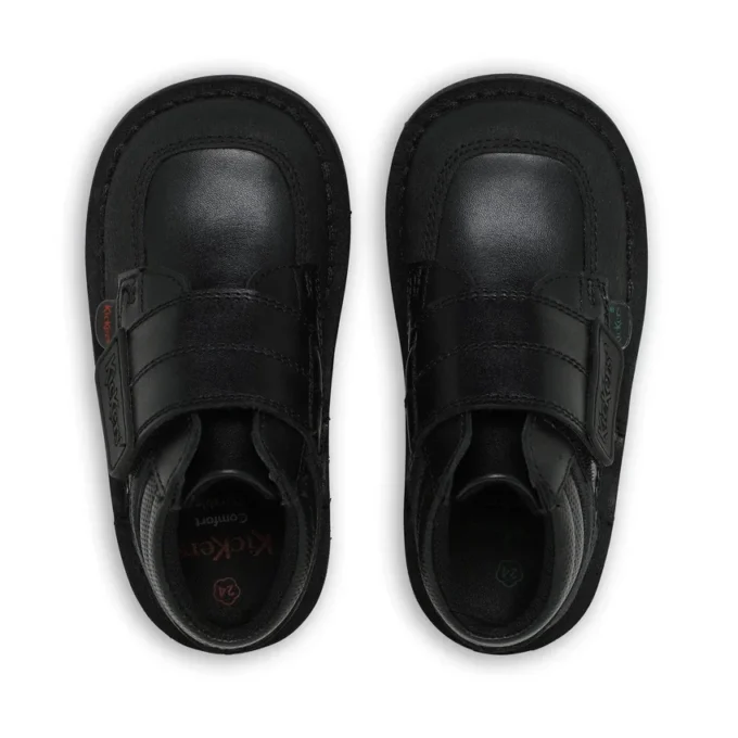 Infant Boys Kick Mid Scuff Leather Black