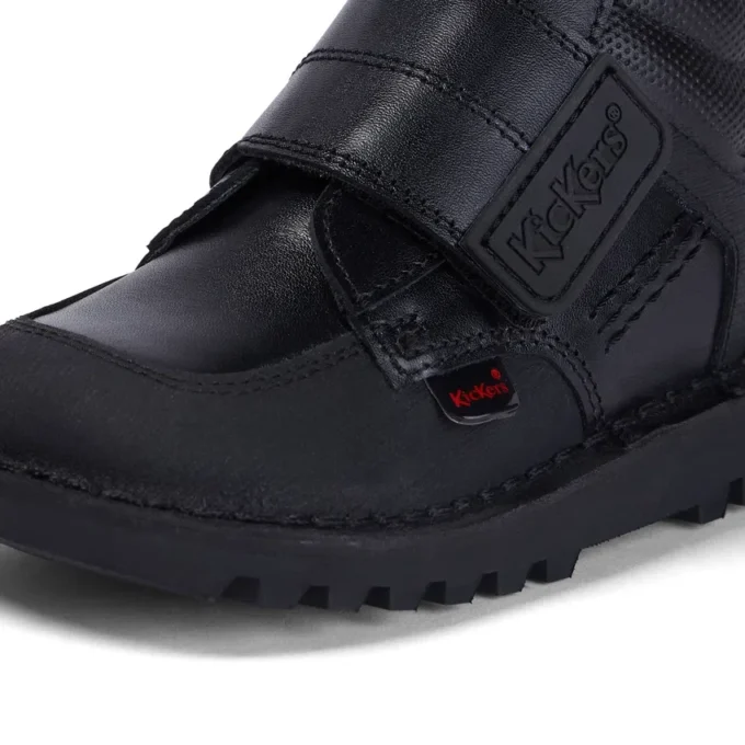 Infant Boys Kick Mid Scuff Leather Black