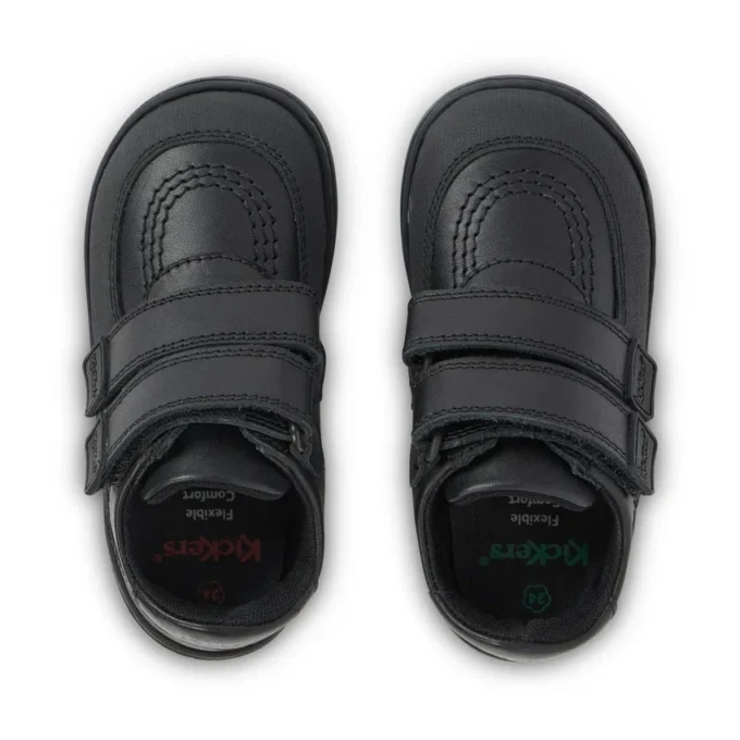Infant Boys Kick Scuff Twin Leather Black