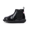Infant Girl’s Kick Chelsea Galactic Leather Black