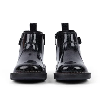 Infant Girl’s Kick Chelsea Galactic Leather Black