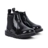 Infant Girl’s Kick Chelsea Galactic Leather Black