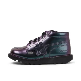 Infant Girl’s Kick Hi Galactic Patent Leather Purple