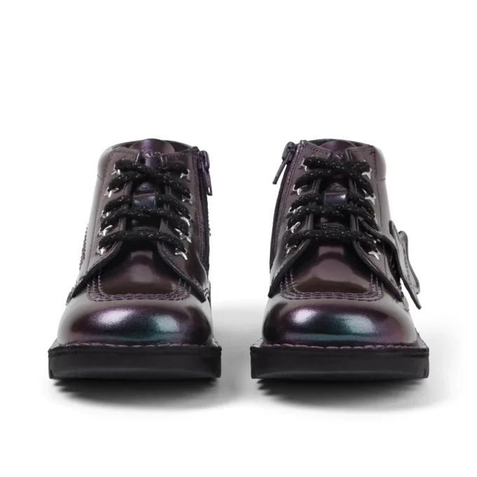 Infant Girl’s Kick Hi Galactic Patent Leather Purple