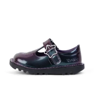 Infant Girl’s Kick T-Bar Galactic Patent Leather Purple