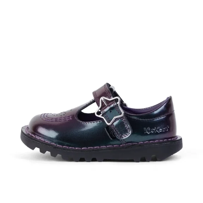Infant Girl’s Kick T-Bar Galactic Patent Leather Purple