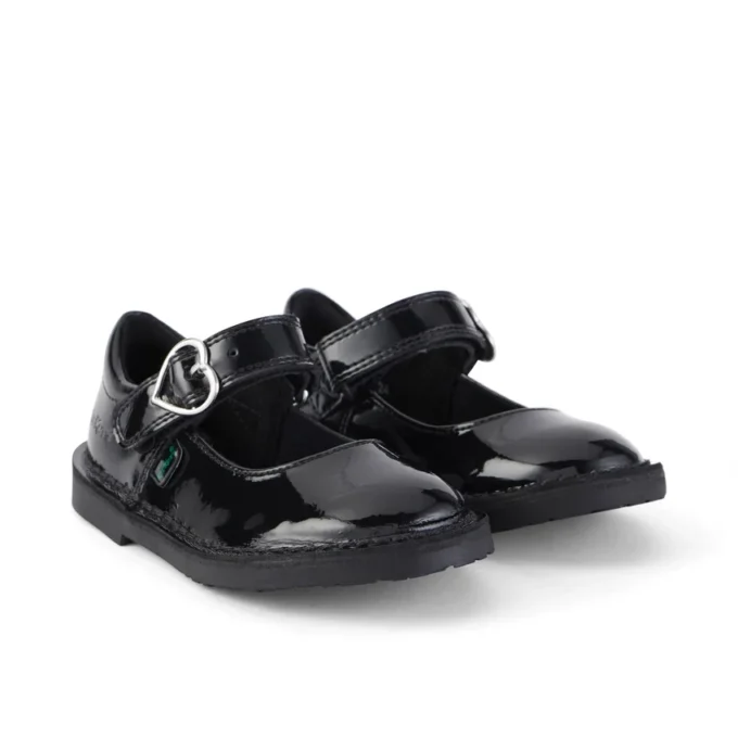 Infant Girls Adlar Heart Mj Patent Leather Black