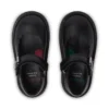 Infant Girls Adlar MJ Scallop Leather Black