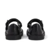Infant Girls Adlar MJ Scallop Leather Black