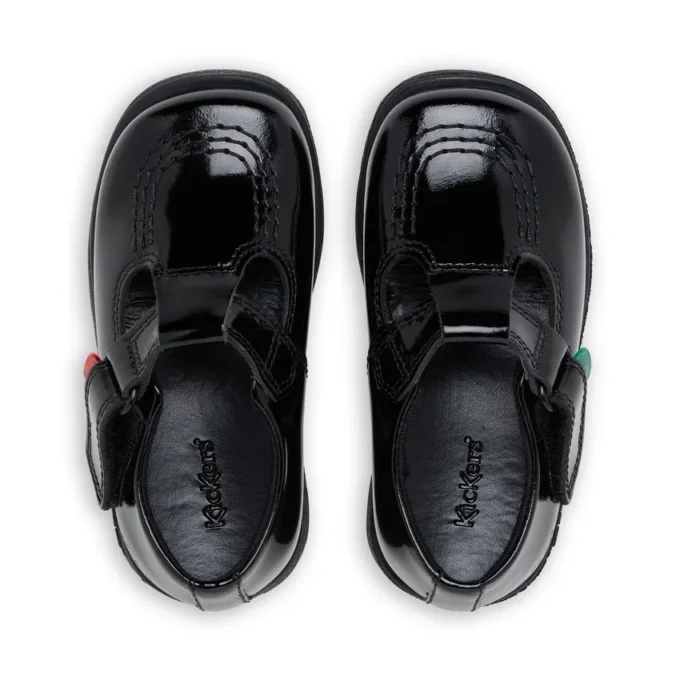 Infant Girls Fragma T-Bar Patent Leather Black