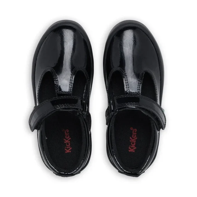 Infant Girls Kariko T-Strap Patent Leather Black