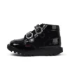 Infant Girls Kick Hi Meadow Patent Leather Boots Black