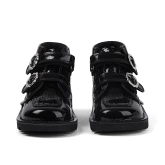 Infant Girls Kick Hi Meadow Patent Leather Boots Black