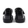 Infant Girls Kick Hi Vel Brogue Patent Leather Black
