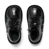 Infant Girls Kick Hi Zip Leather Alternative Patent Leather Black