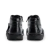 Infant Girls Kick Hi Zip Leather Alternative Patent Leather Black