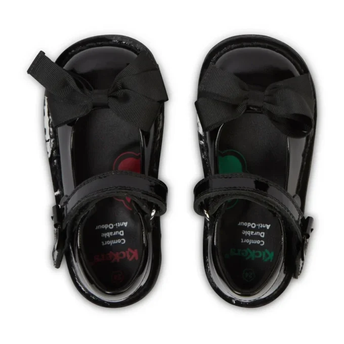 Infant Girls Kick Mj Bow Patent Leather Black