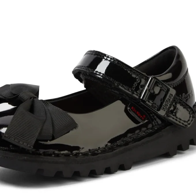 Infant Girls Kick Mj Bow Patent Leather Black