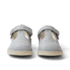 Infant Girls Kick T Bar Glitter Cosmic Textile Silver