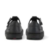 Infant Girls Kick T Bar Leather Alternative Black