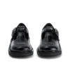 Infant Girls Kick T Bar Leather Alternative Patent Leather Black