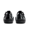 Infant Girls Kick T Bar Leather Alternative Patent Leather Black