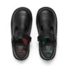 Infant Girls Kick T Bar Vel Leather Black