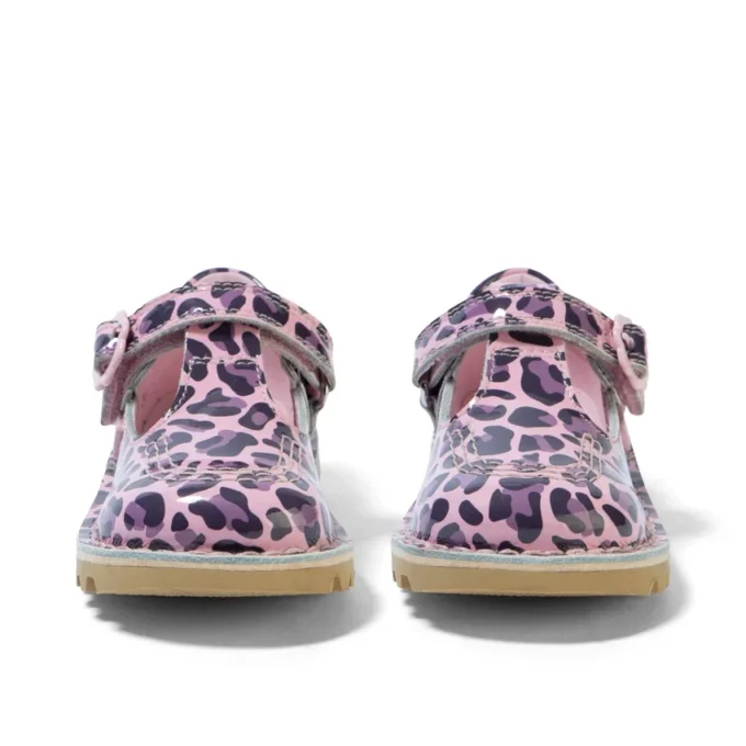 Infant Girls Kick T Leopard Patent Leather Pink