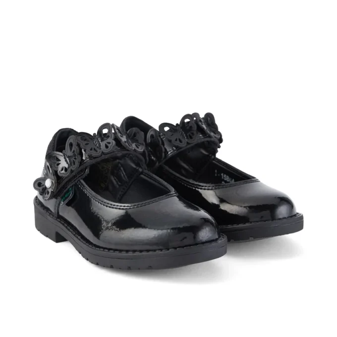 Infant Girls Lachly Butterfly Mj Patent Leather Black