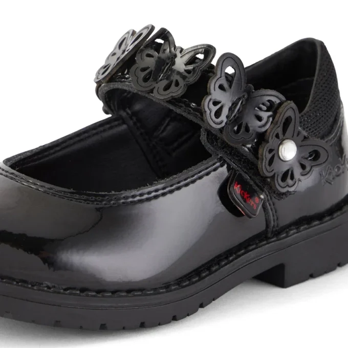 Infant Girls Lachly Butterfly Mj Patent Leather Black