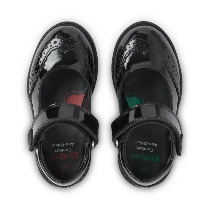 Infant Girls Lachly Mj Brogue Patent Leather Black