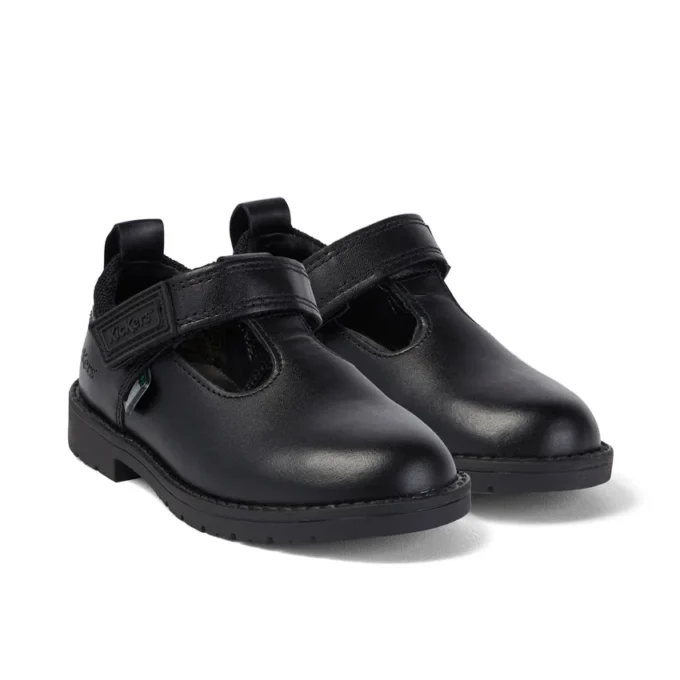 Infant Girls Lachly T Bar Leather Black