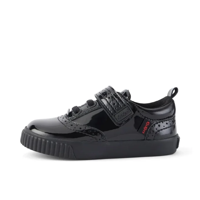 Infant Girls Tovni Brogue Shoe Patent Leather Black