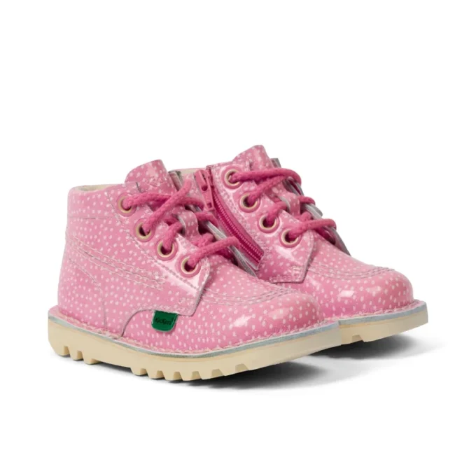 Infant Unisex Kick Hi Fruit Patent Leather Pink