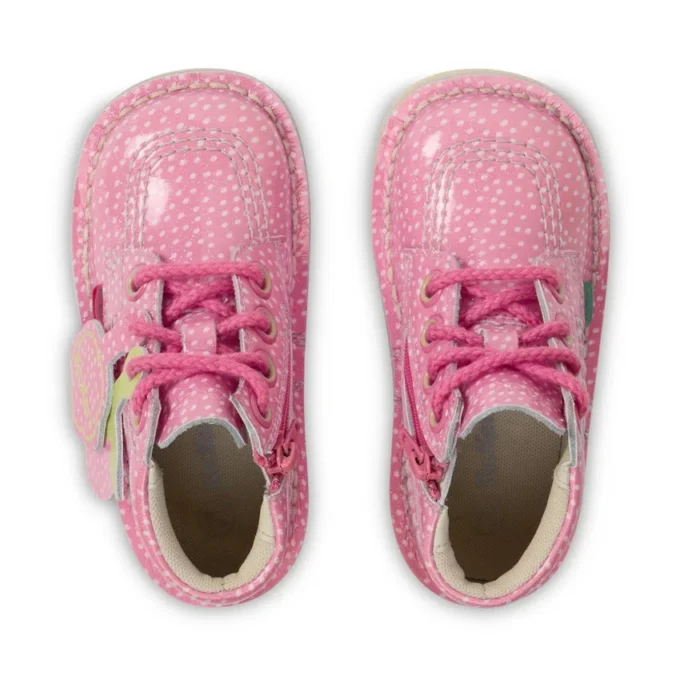 Infant Unisex Kick Hi Fruit Patent Leather Pink