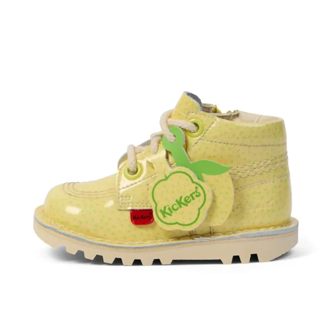 Infant Unisex Kick Hi Fruit Patent Leather Yellow