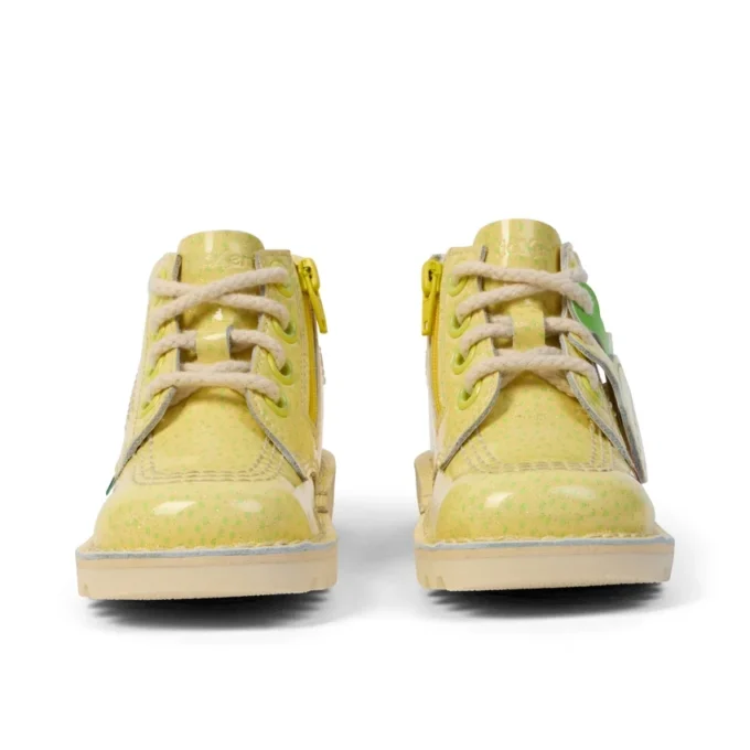 Infant Unisex Kick Hi Fruit Patent Leather Yellow