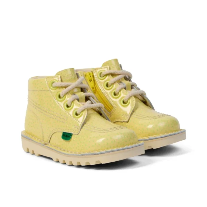 Infant Unisex Kick Hi Fruit Patent Leather Yellow