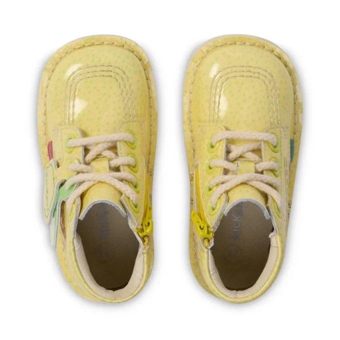 Infant Unisex Kick Hi Fruit Patent Leather Yellow