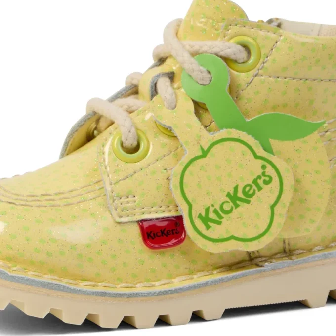 Infant Unisex Kick Hi Fruit Patent Leather Yellow