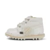 Infant Unisex Kick Hi Glitter Boots White
