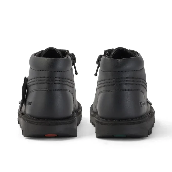 Infant Unisex Kick Hi Zip Leather Alternative Black
