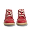 Infant Unisex Kick Hi Zip Leather Alternative Red
