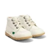 Infant Unisex Kick Hi Zip Leather Alternative White