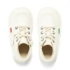 Infant Unisex Kick Hi Zip Leather Alternative White