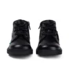 Infant Unisex Kick Hi Zip Leather Black
